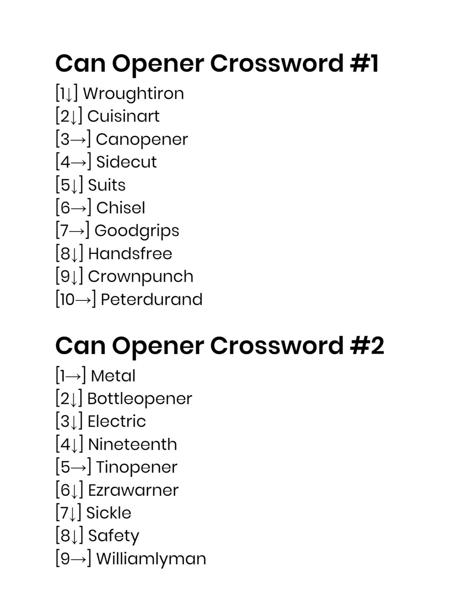 2 can_opener_crosswords solutions