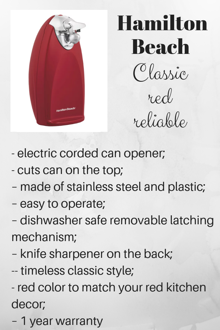 red electric can opener