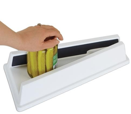 One-handed jar opener